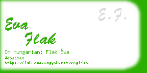 eva flak business card